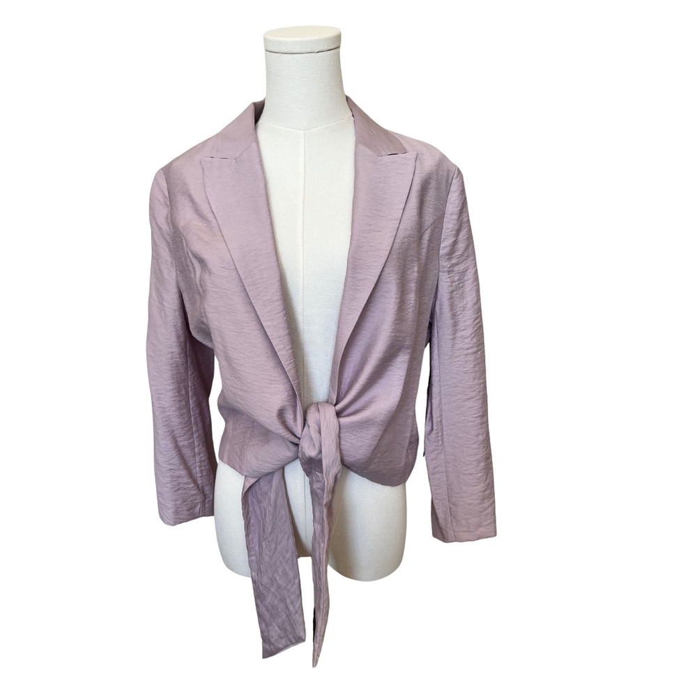 Vince Camuto Open Tie Front Blazer Cardigan Mystic Blooms Monet Lily Size S NWT!
